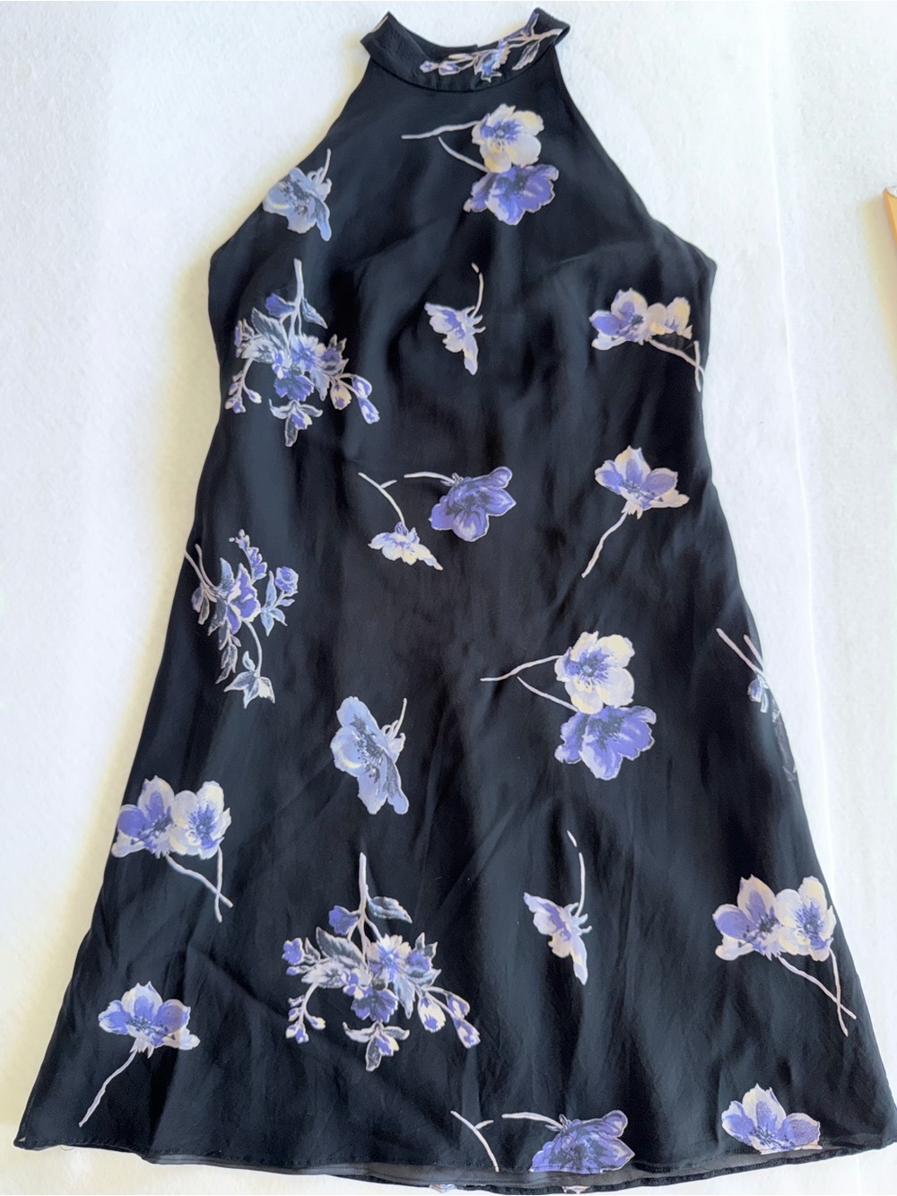 VTG Evan Picone Chiffon y2k Halter Floral Slip Dress with